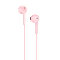 MR3_118314 Навушники hoco m55 memory sound wire control mini-jack pink (з мікрофоном) 
