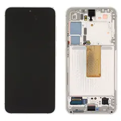 MR3_119909 Дисплей samsung sm-s911 galaxy s23 5g (2023), з сенсором, та рамкою cream beige сервісний оригінал 