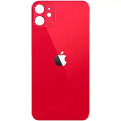 MR3_120003 Задня кришка (скло) iphone 11 red (big hole), сервісний оригінал 