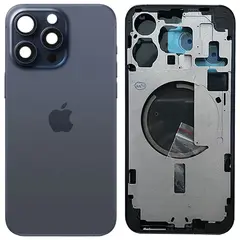 MR3_121765 Корпус iphone 15 pro max blue titanium оригінал а+ 