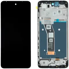 MR3_123051 Дисплей motorola xt2423 moto g24, з сенсором, та рамкою black сервісний оригінал 