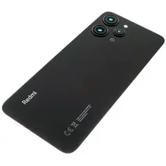 MR3_123453 Задня кришка redmi 12 midnight black (зі склом камери) оригінал (prc) 