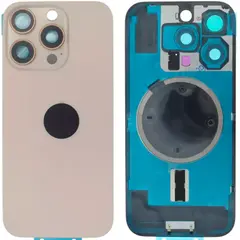 MR3_123475 Задня кришка (скло) iphone 16 pro desert titanium, сервісний оригінал у зборі на рамці 