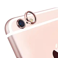 MR3_90451 Скло камери для iphone 6, iphone 6 plus, iphone 6s, iphone 6s plus, з рамкою rose gold 