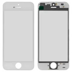 MR3_90477 Скло корпусу для iphone 5 з oca-плівкою та рамкою білий 