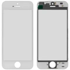 MR3_90477 Скло корпусу для iphone 5 з oca-плівкою та рамкою білий PRC