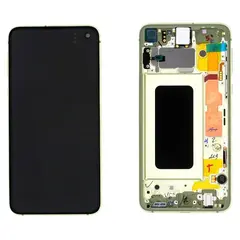MR3_110163 Дисплей samsung sm-g970f galaxy s10e, з сенсором, та рамкою canary yellow сервісний оригінал 