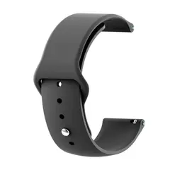 MR3_116134 Ремінець силіконовий samsung galaxy watch 20mm apple watch design black 