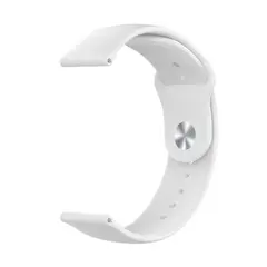 MR3_116435 Ремінець силіконовий samsung galaxy watch 20mm apple watch design білий 