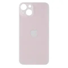 MR3_116543 Задня кришка (скло) iphone 13 mini pink (big hole) 