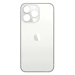 MR3_116556 Задня кришка (скло) iphone 13 pro max silver (big hole) 