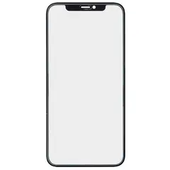 MR3_117759 Скло корпусу для iphone 12, iphone 12 pro з oca-плівкою black оригінал (prc) 