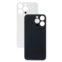 MR3_118188 Задня кришка (скло) iphone 14 pro max silver (big hole) 