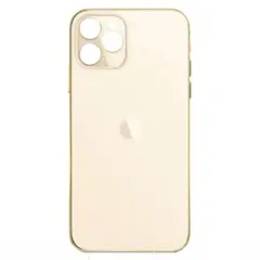 MR3_120013 Задня кришка (скло) iphone 13 pro max gold (big hole), сервісний оригінал 