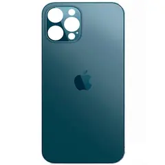 MR3_120026 Задня кришка (скло) iphone 12 pro pacific blue (big hole), сервісний оригінал 