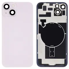 MR3_120046 Задня кришка (скло) iphone 14 пурпуровий, сервісний оригінал у зборі на рамці 