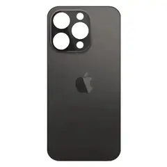 MR3_120387 Задня кришка (скло) iphone 14 pro space black (big hole), сервісний оригінал 