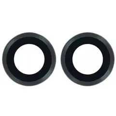 MR3_120550 Скло камери для iphone 15, iphone 15 plus з рамкой black (комплект 2шт.) 