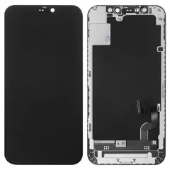 MR3_120891 Дисплей iphone 12 mini, з сенсором, та рамкою black переклей оригінал 