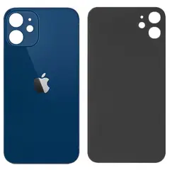 MR3_121748 Задня кришка (скло) iphone 12 blue (small hole), сервісний оригінал 