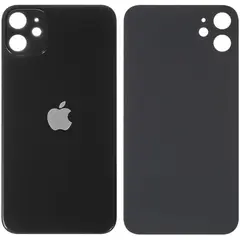 MR3_121751 Задня кришка (скло) iphone 11 black (small hole), сервісний оригінал 