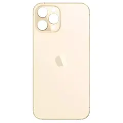 MR3_121756 Задня кришка (скло) iphone 12 pro max gold (small hole), сервісний оригінал 