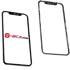 MR3_121919 Скло корпусу для g, oca pro iphone 11 з oca-плівкою та рамкою black 