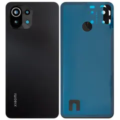 MR3_123459 Задня кришка xiaomi mi 11 lite boba black (зі склом камери) оригінал (prc) 