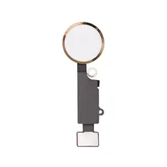 MR3_58297 Шлейф iphone 7, iphone 7 plus кнопки home (меню) gold, з пластиком 