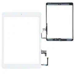 MR3_81680 Тачскрін сенсор для ipad air (ipad 5) зі шлейфом та кнопкою меню (home) білий оригінал 