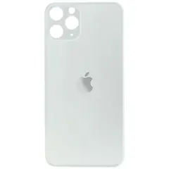 MR3_106628 Задня кришка (скло) для iphone 11 pro сріблястий (big hole) PRC