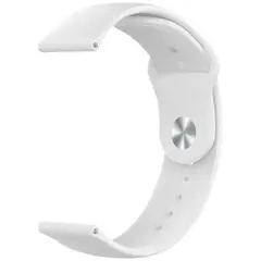 MR3_116435 Ремінець силіконовий для samsung galaxy watch 20 mm apple watch design білий PRC