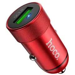 MR3_118325 Автомобільний зарядний пристрій hoco z32 speed up 3a 1usb quick charge 3.0 18w, червоний HOCO