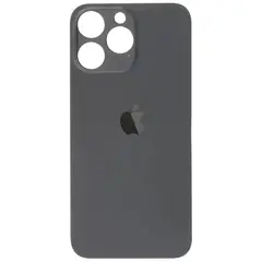 MR3_118848 Задня кришка (скло) iphone 14 pro max space чорний (big hole) PRC