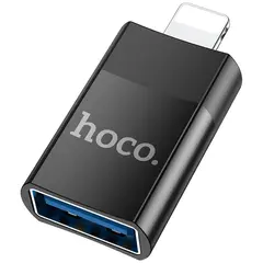 MR3_123569 Перехідник hoco ua17 lightning to usb 2.0 (f) чорний HOCO