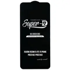 MR3_123790 Захисне скло для redmi 9, redmi 9t, redmi 9 prime, poco m2, poco m3 (mietubl super-d, чорний) (без упак.) MIETUBL