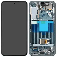 MR3_115934 Дисплей samsung sm-s901 galaxy s22 (2022), з сенсором, та рамкою graphite green сервісний оригінал 