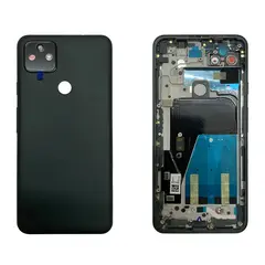 MR3_118905 Задня кришка google pixel 5a black оригінал (prc), (зі склом камери) 