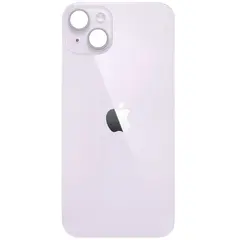 MR3_120375 Задня кришка (скло) iphone 14 пурпуровий (big hole), сервісний оригінал 