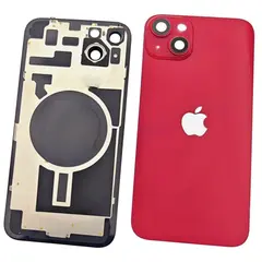 MR3_120377 Задня кришка (скло) iphone 14 red, сервісний оригінал у зборі на рамці 