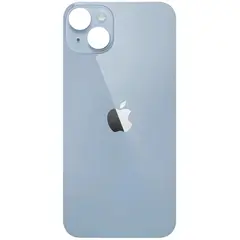 MR3_120386 Задня кришка (скло) iphone 14 plus blue (big hole), сервісний оригінал 