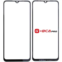MR3_121908 Скло корпусу для g, oca pro redmi 12c, redmi 11a, poco c55 з oca-плівкою, black 