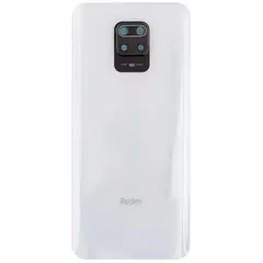 MR3_123450 Задня кришка redmi note 9 pro, note 9 pro max glacier білий (64mp), (зі склом камери) оригінал (prc) 