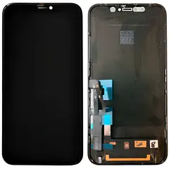 MR3_123945 Дисплей iphone 11, з сенсором, та рамкою black переклей оригінал (без мікросхеми) 