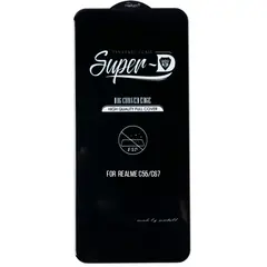 MR3_124256 Скло realme c55, c67 (mietubl super-d, black) без упаковки 