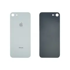 MR3_90474 Задня кришка (скло) iphone 8 silver (big hole) 
