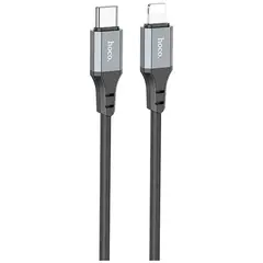 MR3_118252 Кабель pd type-c to lightning hoco x86 spear 3a 20w 1 m чорний HOCO