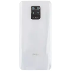 MR3_123450 Задня кришка (скло) для redmi note 9 pro, note 9 pro max glacier білий (64mp), (зі склом камери) PRC