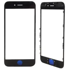 MR3_74829 Скло корпусу для iphone 7 plus з oca-плівкою та рамкою чорний PRC