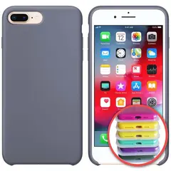 ЧОХОЛ SILICONE CASE FULL COPY ДЛЯ IPHONE 7, 8PLUS (46) LAVANDER, СІРИЙ